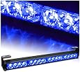 Xprite Emergency Warning Traffic Advisor Vehicle Strobe Light Bar (Blue)