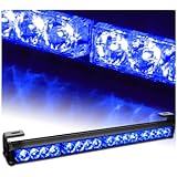 Xprite Emergency Warning Traffic Advisor Vehicle Strobe Light Bar (Blue)