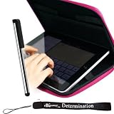 Premium anti-slip high quality Durable Hard Nylon Cube Case for Apple iPad 3G tablet / Wifi model 16GB, 32GB, 64GB. Apple iPad Accessories+ Includes a 4-inch eBigValue  Determination Hand Strap + Premium Quality Metal Stylus Styli for Apple iPad