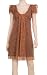 BUBBLE SLEEVE PRINTED SILK DRESS