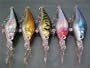 5 Custom Shad Bass Fishing Lures-Plug-Crankbaits- Set M5A