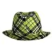 51rfF82slOL. AA75  LIME GREEN PLAID FEDORA HAT