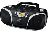 JVC RC EZ 57BE Tragbarer CD-/MP3-Radio Rekorder (LC-Display, Kassettendeck) schwarz