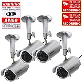 VideoSecu 4 lot fake security cameras outdoor indoor CCTV bullet style dumm ....