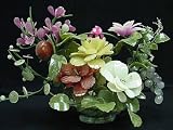 13in. Jade Fruit and Flower Basket