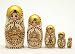 Woodburned Church Nesting Doll 5pc./5