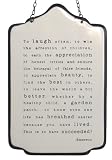 America Retold white Enamel Sign, To Laugh Often, 9