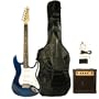 Barcelona Blue Electric Guitar Package with 10 Watt Amp - Beginner Kit