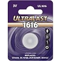 Ultralast UL-1616 Lithium Button Cell Battery DL1616B and ECR-1616BP Equivalent