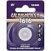 Ultralast UL-1616 Lithium Button Cell Battery DL1616B and ECR-1616BP Equivalent