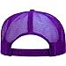 DECKY Two Tone Trucker Mesh Caps Plain Baseball Hat (Adjtable, PURPLE/WHITE)