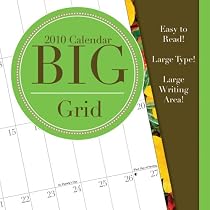 Big Grid Floral 2010 Wall Calendar