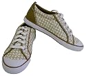 Coach Barrett Op Art Ivory and Khaki Sneakers