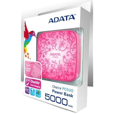 Adata PC500 5000mAH Power Bank (Pink)