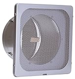 西邦工業 SEIHO KND100SCBL BL・外壁用ステンレス換気口(フラットグリル) 角金網型10メッシュ 防火ダンパー付