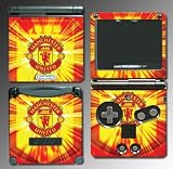 Manchester United Soccer Football Club England FC Game Vinyl Decal Skin Protector Cover Kit 2 for Nintendo GBA SP Gameboy Advance Game Boy