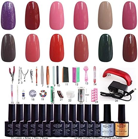 New Products Led Color Nail Colors Nail Color Gel Tool Kit Nail Tool Kit Set KADI#12-Q13