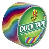 Duck Brand 281496 Rainbow Printed Duct Tape, 1.88-Inch by 10 Yards, Single Roll