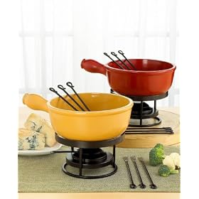 Emile Henry Ceradon� Cheese Fondue Set Rouge by Emile Henry