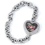 NFL Women's FH-TB Heart Collection Tampa Bay Buccaneers Watch