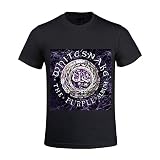 Whitesnake The Purple Men Shirts Round Neck Diy Black