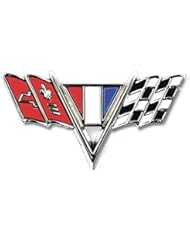 Automotive Parts and Accessories: Ecklers Premier Quality Products 40349991 Full Size Chevy Front Fender CrossedFlags Emblem For 327CI & 409CI Show Quality - Premier Quality Products