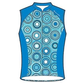 Buy Descente 2009 Ladies Genesis Sleeveless Cycling Jersey - Caribbean Blue Marine - 13522CBMR by Descente