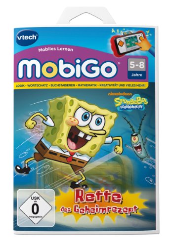 VTech 80-251504 - MobiGo Lernspiel SpongeBob Schwammkopf