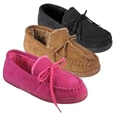Journee Collection Womens Faux Suede Moccasin Slippers