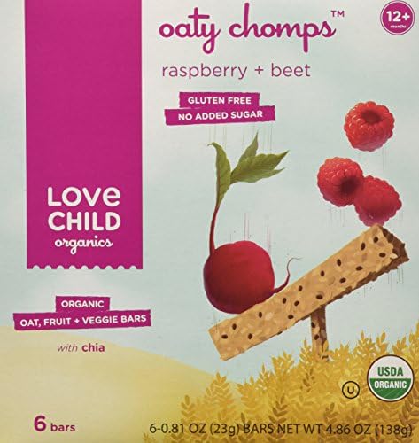 Love Child Organics Oaty Chomps - Raspberry & Beet - 4.86 oz