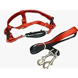 Freedom No Pull Velvet Lined Dog Harness and Leash Training Package Red Large
