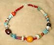 All African Pendant Necklace - The Elements in This Necklace Will Vary Slightly