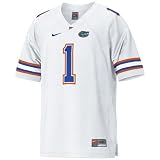 Nike Florida Gators #1 White Authentic Football Jersey