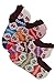 Luxury Divas Multicolor Assorted 4 Pack Winter Knit Bootie Slipper Socks