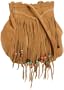 Lucky Brand Get Laced Fringe Cross-Body,Western Brown,one size