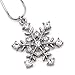 SoulBreezeCollection Snowflake Charm Pendant Necklace Wedding Bridesmaid Prom Fashion Jewelry