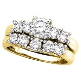 14K Yellow Gold 2 ct. Diamond Engagement Set