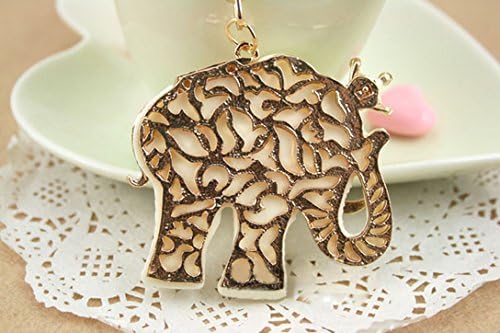 Fashion elephant Keychain Keyring Swarovski Movabale Bag Charm Cute Present+gift box