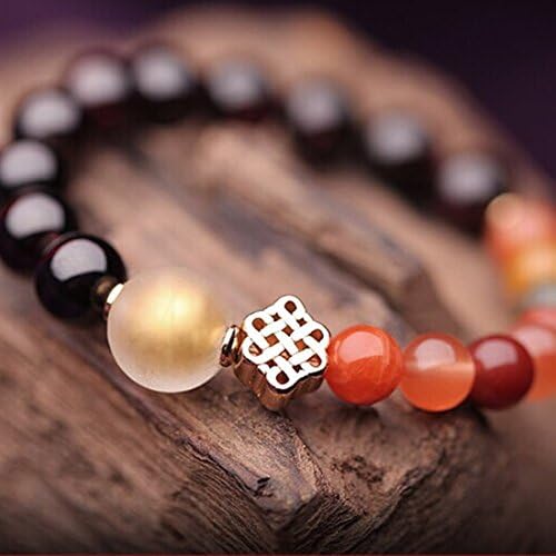 Original design golden plated China style 17CM crystal garnet Bracelet