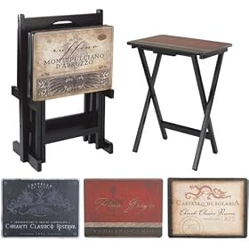 Tuscan Wine Tv Trays, 25.5Hx19.5W, MULTI