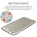 iPhone 6 Case, LoHi Apple iPhone 6 [Ultra Slim] Snug Fit Bumper Case Hard PC Mesh Back Cover Snap On Protective Case for iPhone 6 4.7 inch (Gold)