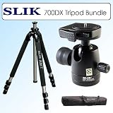 Slik Pro 700DX Super Tripod Legs with Slik Pro Ball Head 800 (with Quick Release) & Case