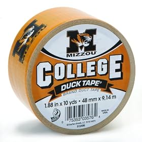 Duck Brand 240057 1.88-Inch x 10 -Yard University of Missouri Mizzou College Logo Duck Tape: Home Improvement