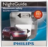 Philips H7 NightGuide Headlight Bulb, Pack of 2