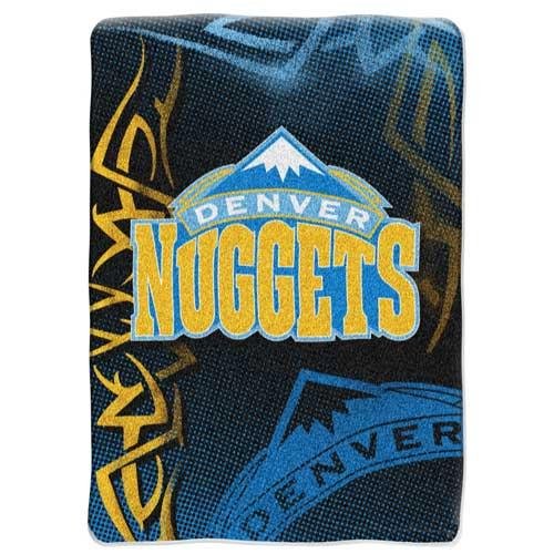 Denver Nuggets NBA Royal Plush Raschel Blanket (Fierce Series) (60x80