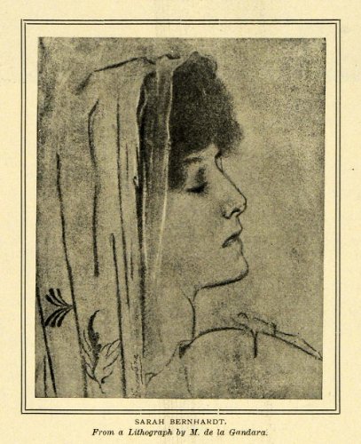 1904 Print Sarah Bernhardt French Stage Film Actress - Original Halftone Print