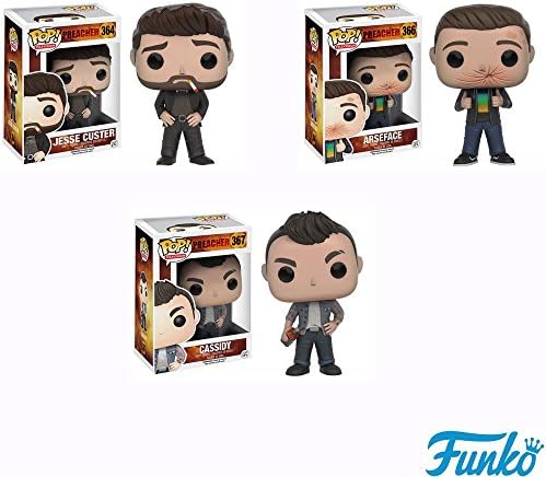 Pop! Television: Preacher - Jesse Custer, ArseFace, Cassidy Vinyl Figures! Set of 3