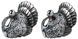 Thanksgiving Harvest Dellarobbia Turkey Shakers NeW