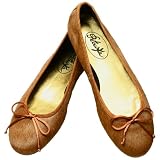 Produkt-Bild: Ballerinas Cognac -Ponyfell im Farbton Cognac