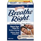 Breathe Right Nasal Strips, Large, Tan, 30 ea